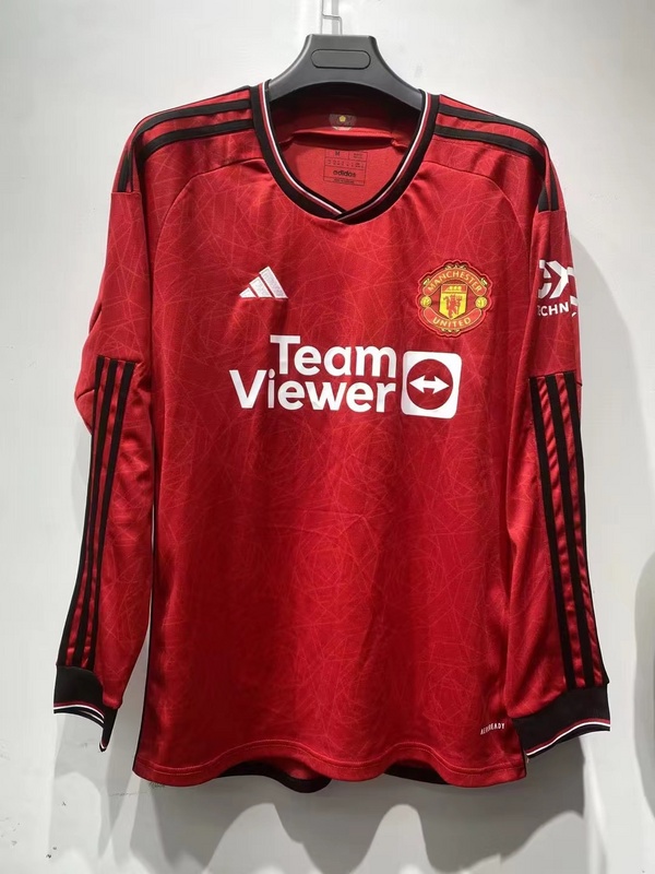 23-24 Manchester United home field long sleeves